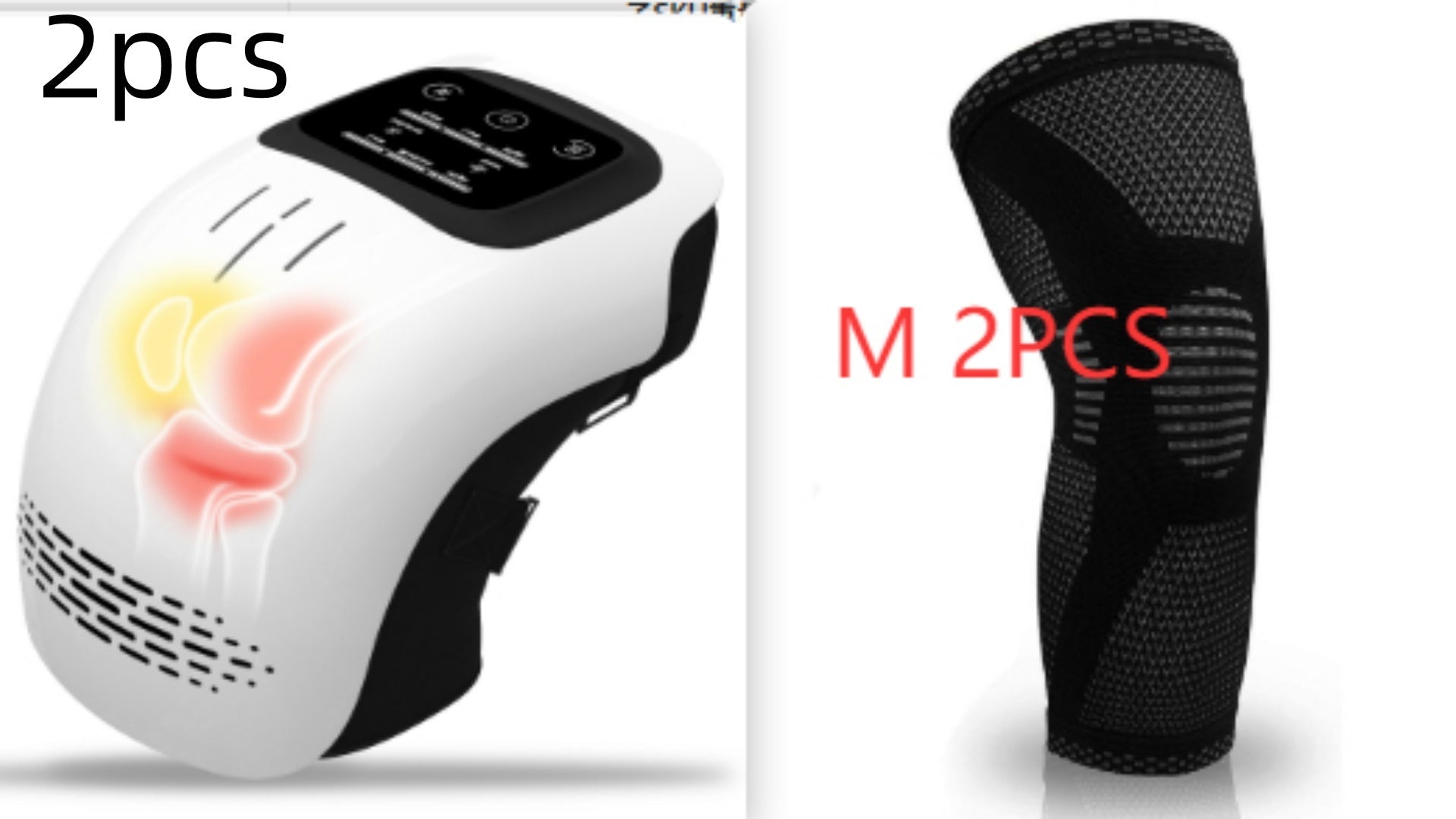 Intelligent Home Use Electric Intelligent Kneading Heating Knee Massager Rechargeable Pain Relief Infrared Laser Vibration Knee Massager - e & cj8e & cj8