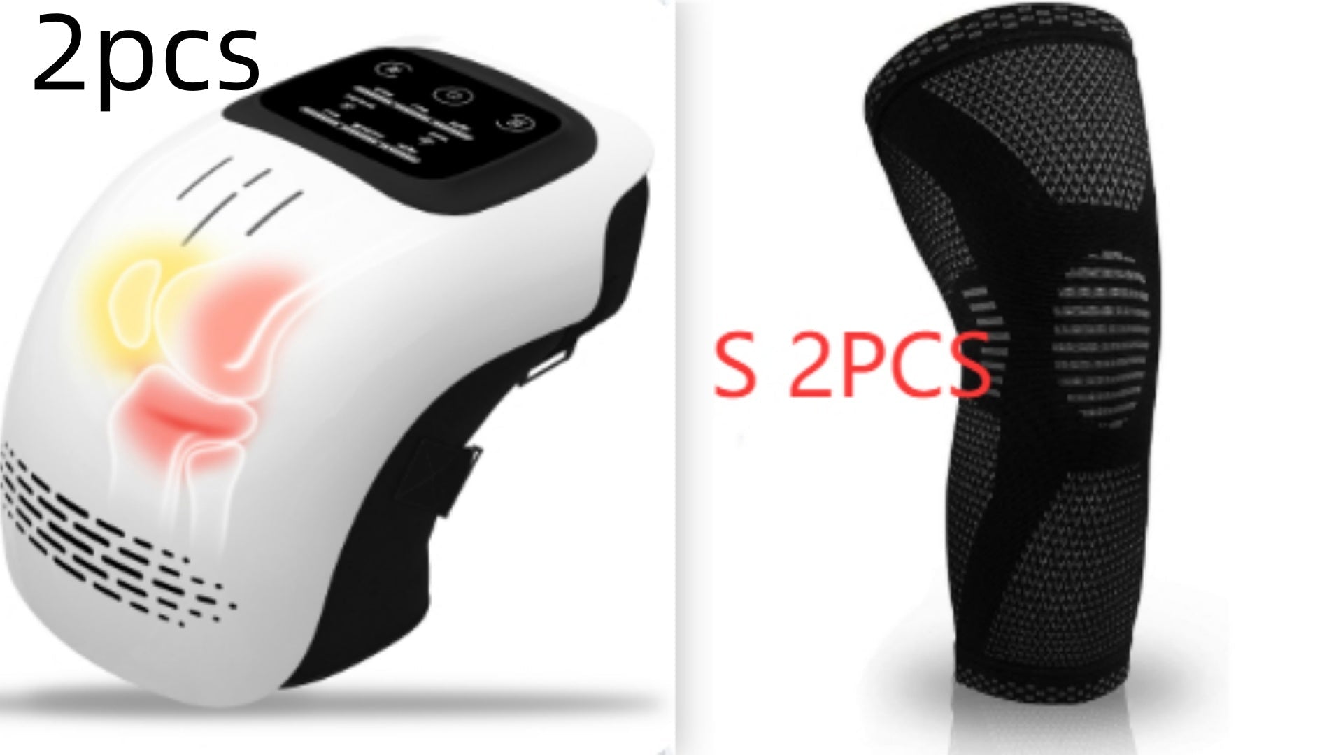 Intelligent Home Use Electric Intelligent Kneading Heating Knee Massager Rechargeable Pain Relief Infrared Laser Vibration Knee Massager - e & cj8e & cj8