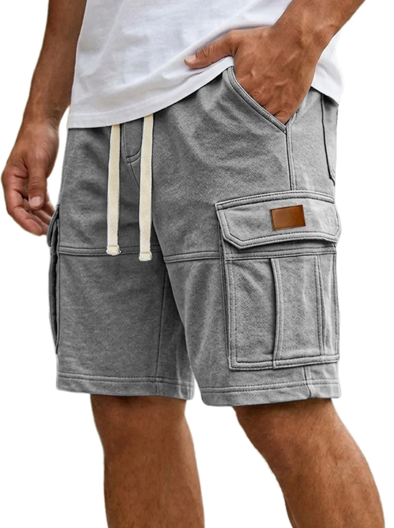 Men's Cargo Shorts With Pockets Fashion Summer Vacation Short Pants - e & cj8e & cj8