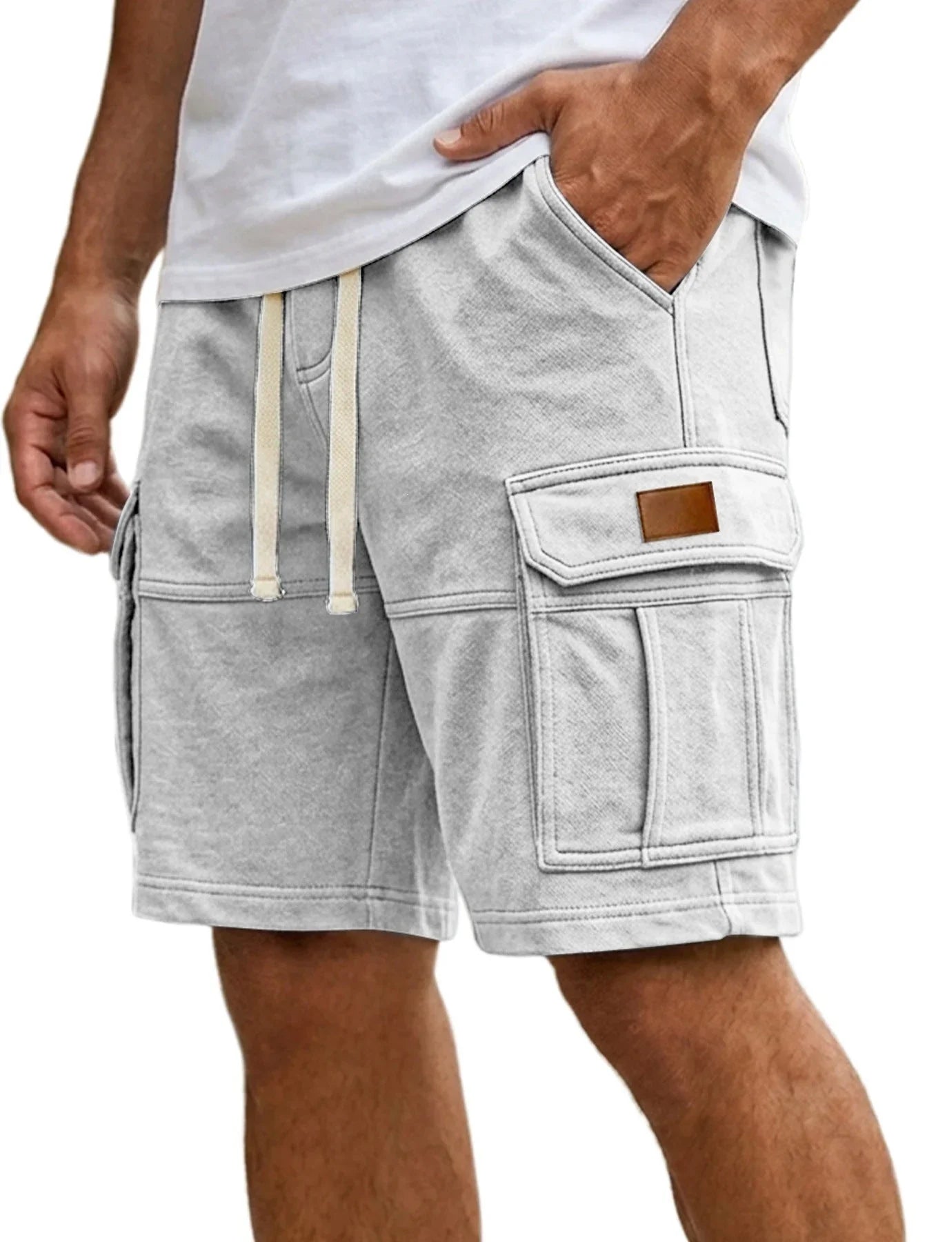 Men's Cargo Shorts With Pockets Fashion Summer Vacation Short Pants - e & cj8e & cj8