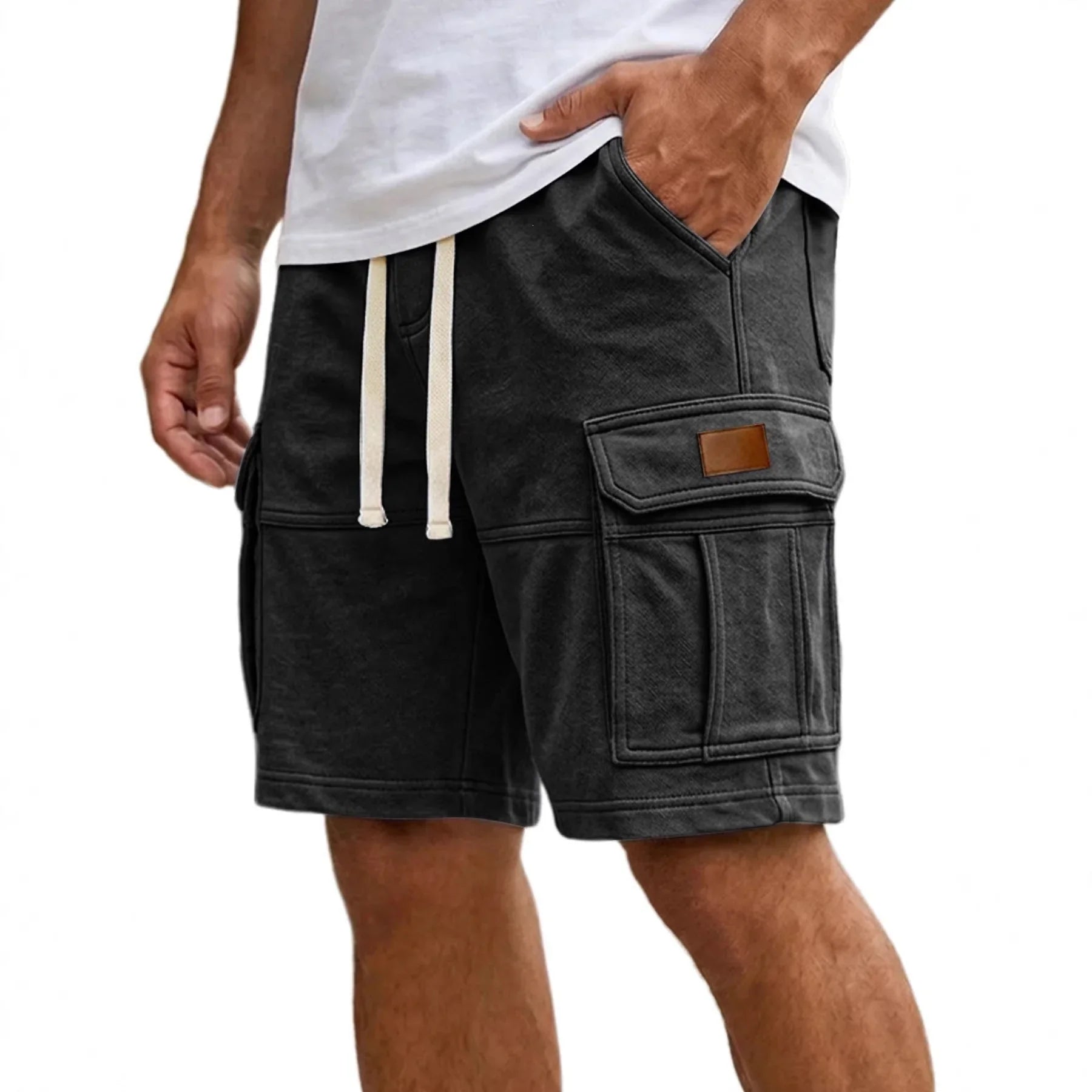 Men's Cargo Shorts With Pockets Fashion Summer Vacation Short Pants - e & cj8e & cj8