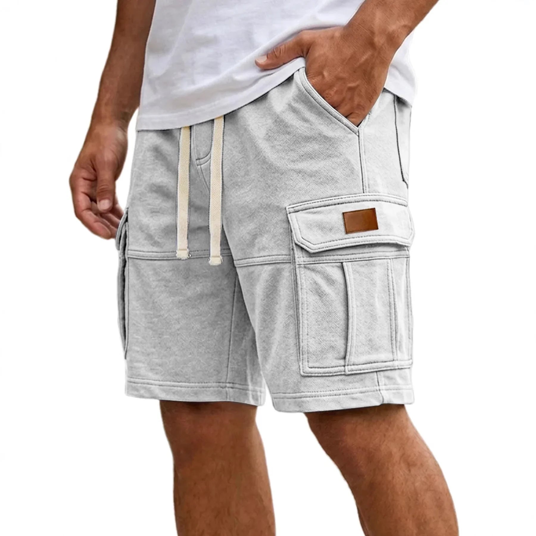 Men's Cargo Shorts With Pockets Fashion Summer Vacation Short Pants - e & cj8e & cj8