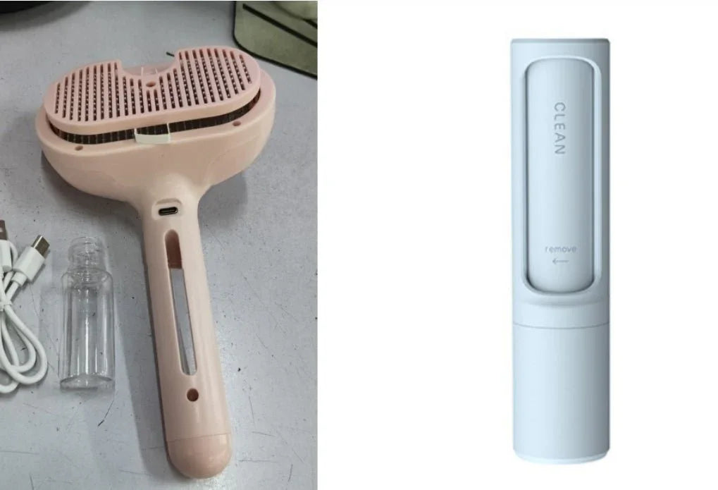 Pet Comb Self Cleaning Pets Hair Remover Brush For Dogs Grooming Tools Dematting Comb Built - in Mist Humidifier Pet Products - e & cj8e & cj8