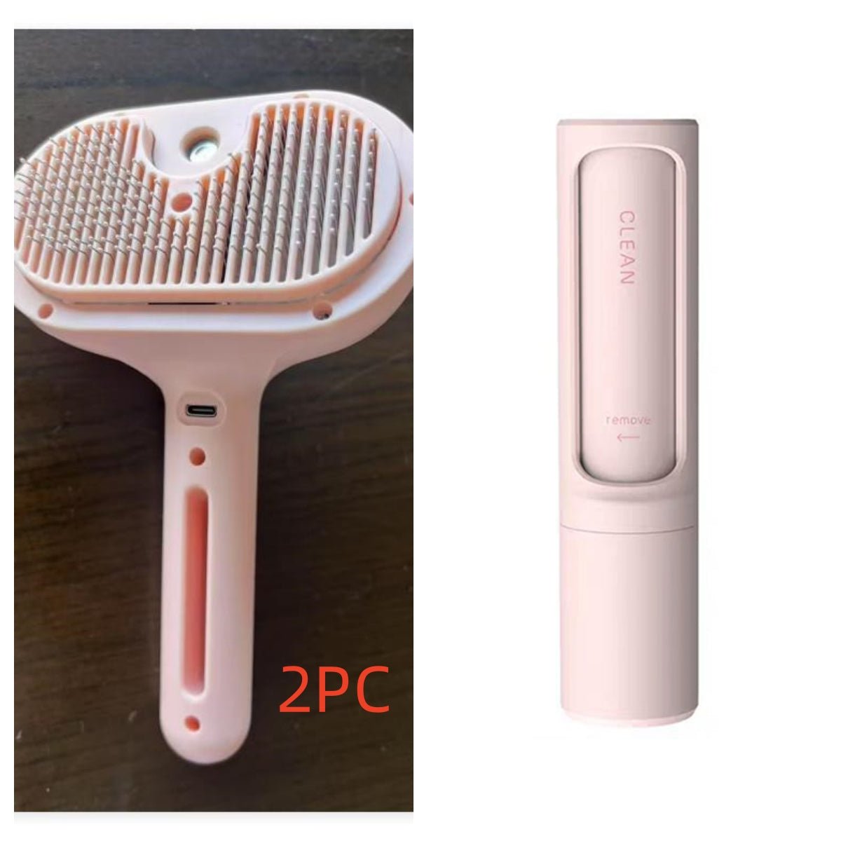 Pet Comb Self Cleaning Pets Hair Remover Brush For Dogs Grooming Tools Dematting Comb Built - in Mist Humidifier Pet Products - e & cj8e & cj8