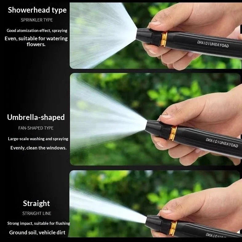 Portable High Pressure Washing Water Gun Car Wash Nozzle Adjustable Nipple Type Direct Spray Home Garden Shower Watering Hose - e & cj8e & cj8