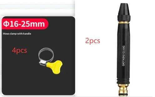 Portable High Pressure Washing Water Gun Car Wash Nozzle Adjustable Nipple Type Direct Spray Home Garden Shower Watering Hose - e & cj8e & cj8