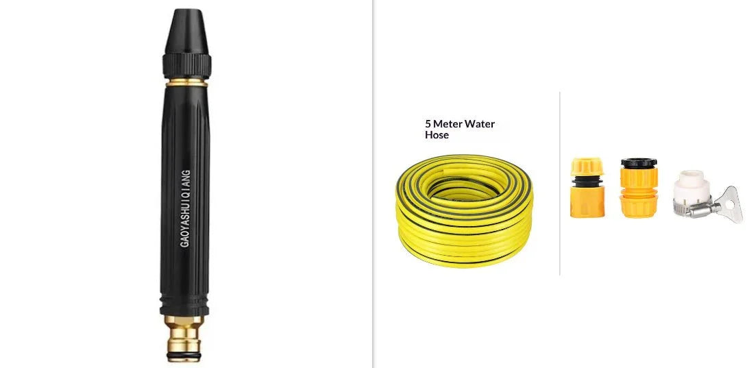 Portable High Pressure Washing Water Gun Car Wash Nozzle Adjustable Nipple Type Direct Spray Home Garden Shower Watering Hose - e & cj8e & cj8