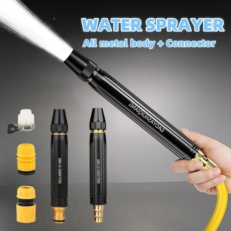 Portable High Pressure Washing Water Gun Car Wash Nozzle Adjustable Nipple Type Direct Spray Home Garden Shower Watering Hose - e & cj8e & cj8