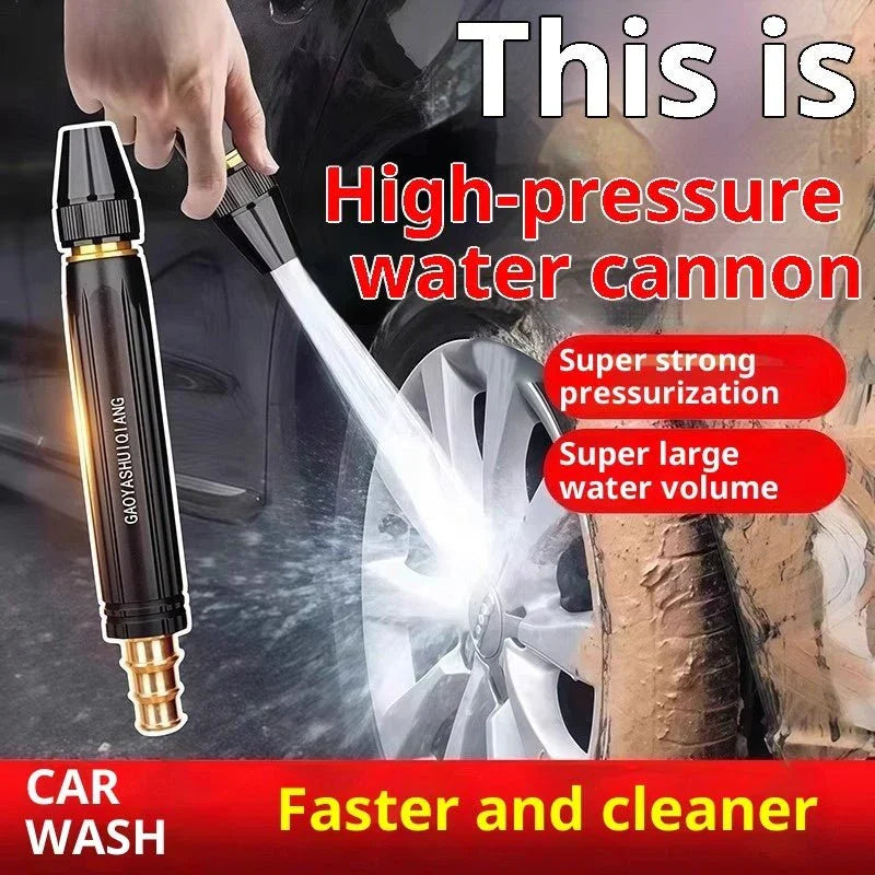 Portable High Pressure Washing Water Gun Car Wash Nozzle Adjustable Nipple Type Direct Spray Home Garden Shower Watering Hose - e & cj8e & cj8